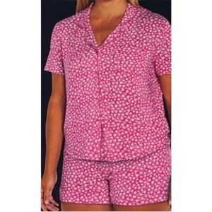 NWT! GAP - Notch collar sleep set.  2 piece Pajama set. Size XL. Pink floral